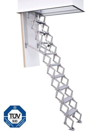 Escalier escamotable de qualité, hautement isolé et facile à assembler