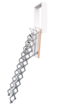 Zoldertrap Roto Exclusief verticaal Aluminium schaartrap in de muur  Zoldertrap Roto Exclusief verticaal Aluminium schaartrap in de muur
