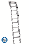 Zoldertrap Roto Junior Aluminium schaartrapmet veersysteem Zoldertrap Roto Junior Aluminium schaartrapmet veersysteem